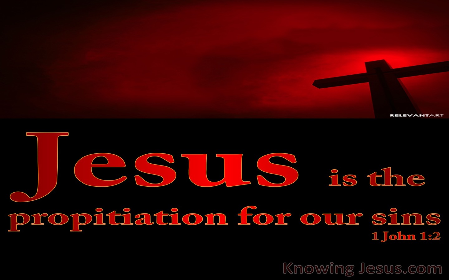 1 John 2:2 Propitiation For Our Sins (red)